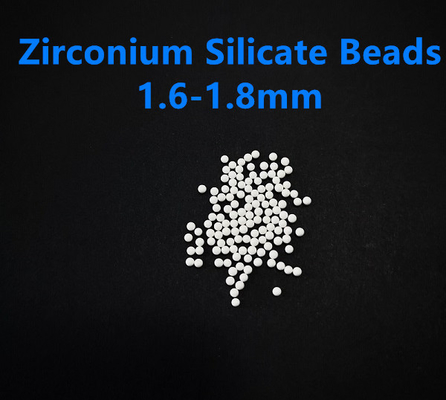 O silicato de zircônio perla 1.6-1.8mm ZrO2 65% para a pintura, revestimento, tinta