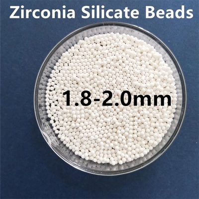 grânulos do silicato da zircônia de 2.0mm que moem o óxido de zircônio dos meios cerâmico para Despersing