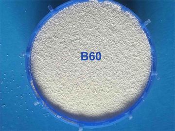 62 - Meios de sopro B60 0,125 - 0.250mm do grânulo ZrO2 cerâmico de 66% para a superfície de aço inoxidável