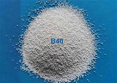 60-66% a zircônia ZrO2 perla os meios B20 B40 B60 B120 B205 B400 do sopro abrasivo para as peças metálicas