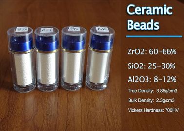 Molhe limpar com jato de areia o grânulo cerâmico B40 250-425μm dos meios para o tratamento de superfície da liga titanium