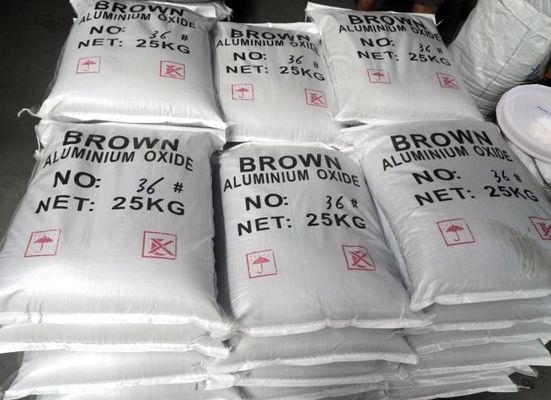 9 Mohs Brown fundiram meios de sopro do óxido de alumínio