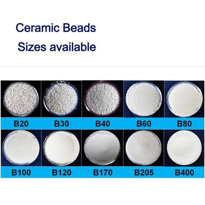 JZB100 produtos 3C do tamanho 106-180μm que limpam com jato de areia grânulos cerâmicos dos meios
