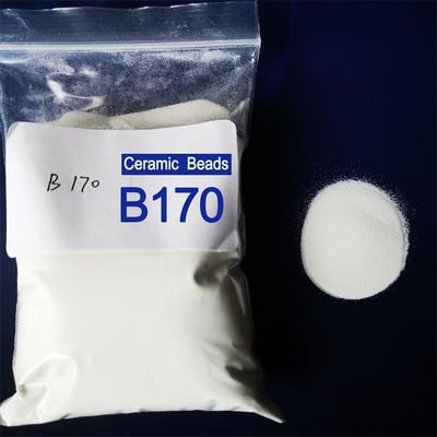 B170 os meios de sopro cerâmicos do tamanho 0.045-0.090mm para casos de Alu limpam com jato de areia o revestimento