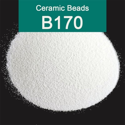 B170 que limpa com jato de areia os grânulos de lustro cerâmicos 0,045 - 0.090mm para o tratamento de superfície do metal