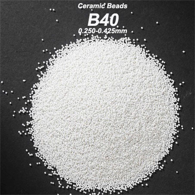 60-66% meios de sopro cerâmicos B40 0.250-0.425mm B60 0.063-0.125mm dos grânulos da zircônia ZrO2