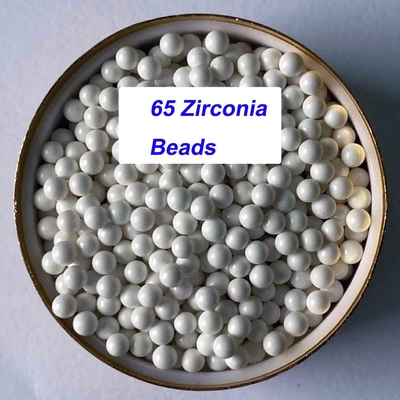 O silicato perla 65 meios de moedura da zircônia 1,2 - 1.4mm 1,4 - 1.6mm para a laqueação