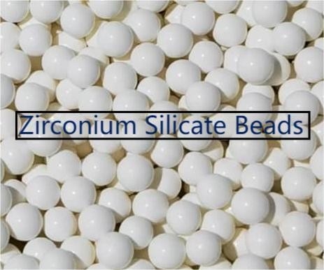 65 Grânulos de silicato de zircônio 1,6-1,8 mm Medios de moagem para pintura, tinta