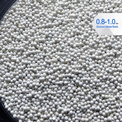 O silicato de zircônio da alta tensão 900 perla a densidade 4g/cm3 de 0.8-1.0mm para a moedura da tinta de impressão
