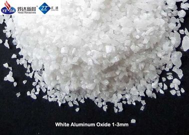 Tamanho branco do óxido de alumínio 0 - 1mm de pureza alta 99,2%/1 - 3mm reciclado
