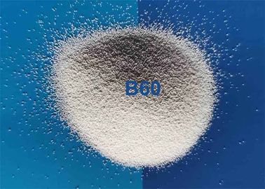 B60 areia de sopro da zircônia dos meios do grânulo cerâmico de 150 - de 300μM para o revestimento de superfície de aço inoxidável