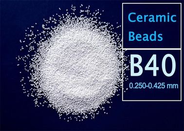 Grânulo ZrO2 cerâmico de 62% que sopra os meios B40 abrasivos que sopram para o sopro molhado