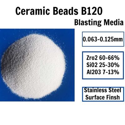 700HV bons meios B120 de sopro cerâmicos da zircônia 0.125mm do Sphericity 85%