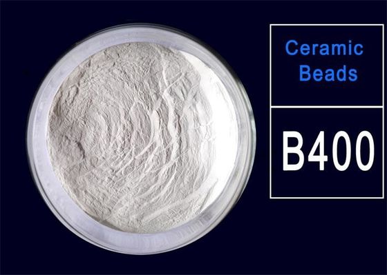 Grânulos cerâmicos de aço inoxidável do revestimento B400 que sopram os meios embalados em tambores de 25kgs 55lbs