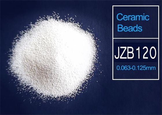 Grânulos cerâmicos de JZB60 JZB120 JZB205 que limpam com jato de areia meios para o tratamento de superfície do metal