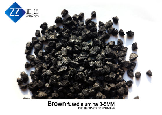 A categoria refratária 5mm Brown fundiu a alumina para Castables