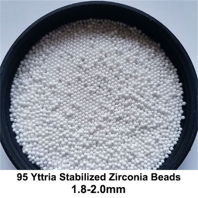 A zircônia 95 estabilizada ítrio perla a pasta 2.0-2.2mm alta de moedura da viscosidade dos meios 1.8-2.0mm