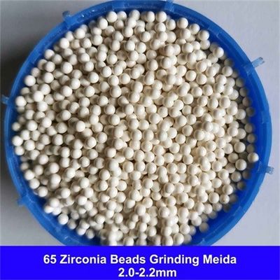 O silicato de zircônio de moedura de 65 meios da zircônia perla 1.8-2.0mm 2.0-2.2mm para o revestimento &amp; a pintura