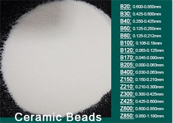 Durable Ceramic Blasting Media With Bulk Density 2.3 G/cm3 And Mohs Hardness 7-8 Mohs