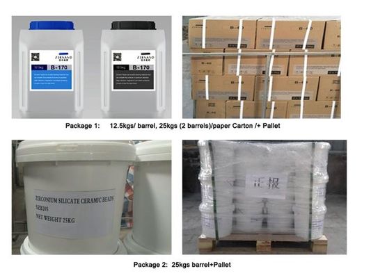 Industrial Ceramic Blasting Media Melting Processing 2.3g/Cm3 Bulk Density