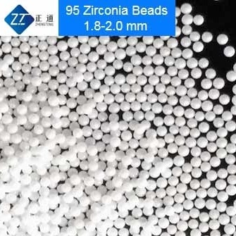 95 grânulos cerâmicos de moedura dos meios da zircônia de grande resistência para a dispersão cerâmica eletrônica da pasta