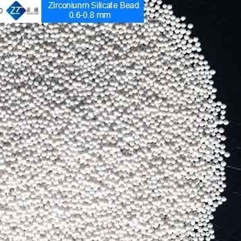 Grânulos do silicato de zircônio de duramente 0,6 - 0,8 milímetros para a boa fluidez do pigmento/tintura