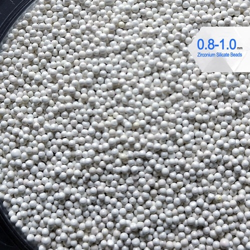 O silicato de zircônio da alta tensão 900 perla a densidade 4g/cm3 de 0.8-1.0mm para a moedura da tinta de impressão