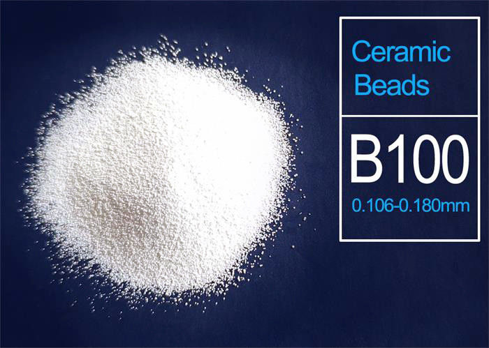Ceramic beads blasting media ZrO2 60% Min. B100 size 0.106-0.180mm