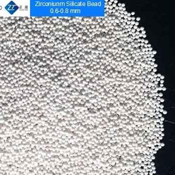Grânulos do silicato de zircônio de duramente 0,6 - 0,8 milímetros para a boa fluidez do pigmento/tintura