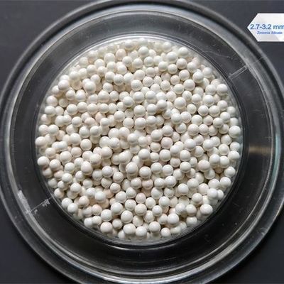 O silicato de zircônio branco leitoso perla os minérios/minerais de superfície dos meios dos bens que moem a dispersão