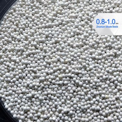 O silicato de zircônio da alta tensão 900 perla a densidade 4g/cm3 de 0.8-1.0mm para a moedura da tinta de impressão